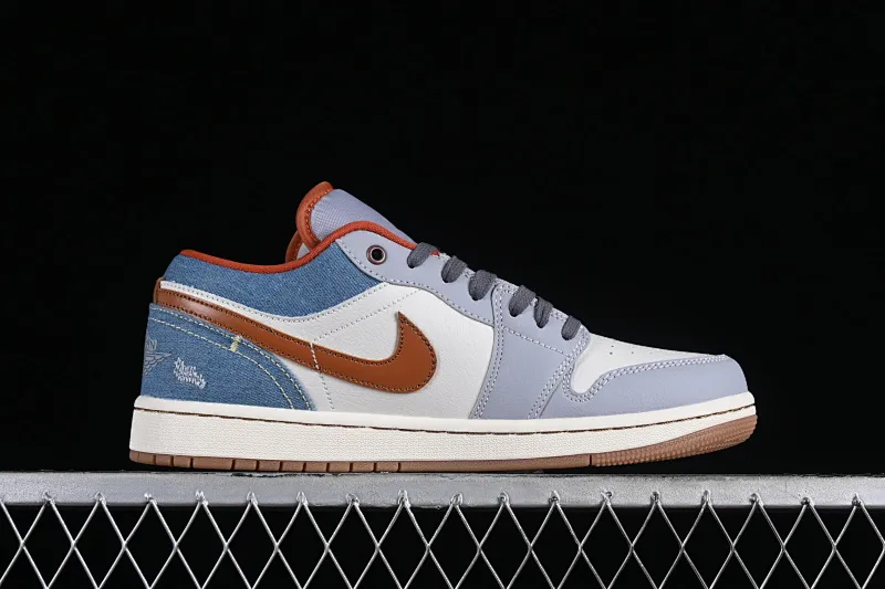 All categories Air Jordan Jordan series basketball shoes Air Jordan 1 Low Air Jordan 1 Low "Multi-Color" AJ1 Joe 1 blue denim low-top cultural and casual sneakers FZ5045-091
